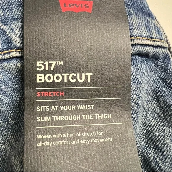 New Mens Levi’s Premium 517 Bootcut Jeans - Picture 5 of 6